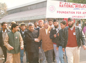 Fans Peace March Jammu