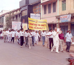Fans Peace March Mysore